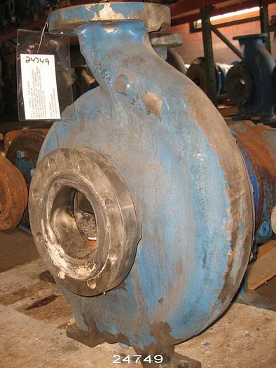 Used Goulds 3196 Goulds 3196 Pump, 3X4X13, Stainless Steel Impeller, 6 Vane Impeller, 10" Diameter Impeller, Stainless Steel Casing, Stainless Steel Stuffing Box, Mechanical Seal, Mtx Power End #24749
