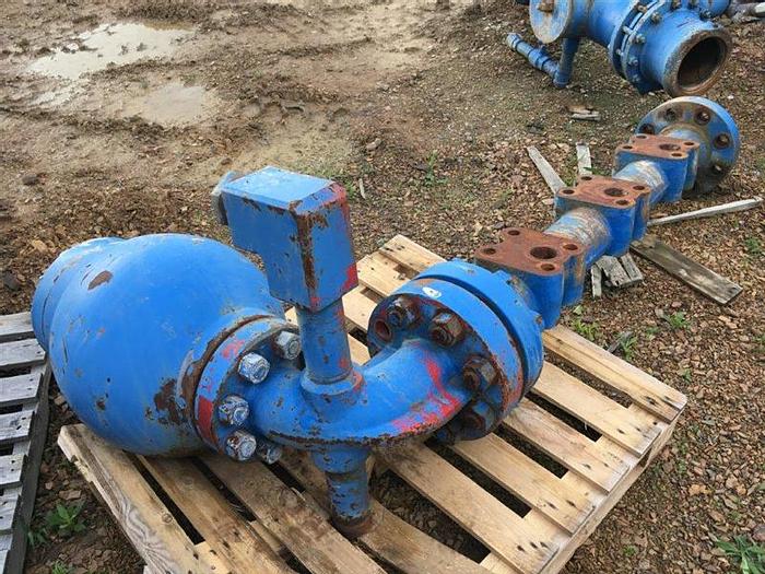 Used Pulsation Dampener with Triple Discharge Manifold
