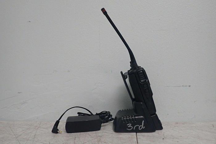 Used Vertex Standard VX-354-G7-5 UHF Two-Way Radio w/ Charger & AC Adapter 788026126651