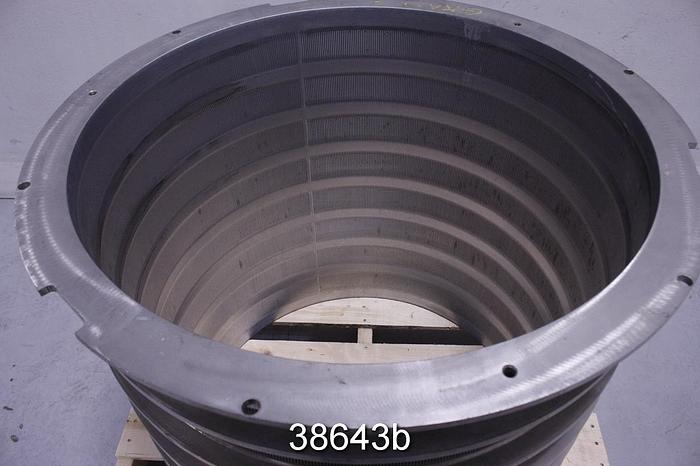 Used Black Clawson P30 Pressure Screen Basket, .014 Slots #38643