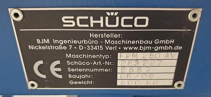 Gebraucht Beschlagtisch Schüco BJM FPM 250 AV