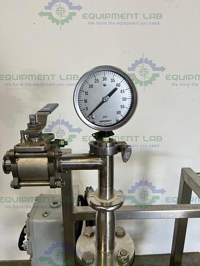 Used Centrifugal Pump 2" x 1.5"   w/ Baldor BW455453 2HP Motor, Drive, Flow Meter