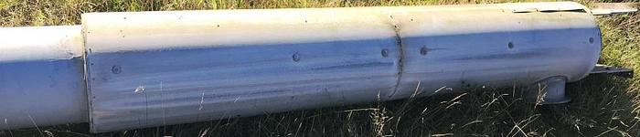 Used Screw conveyor – stainless steel. 2 meter long. 200 mm conveyor.