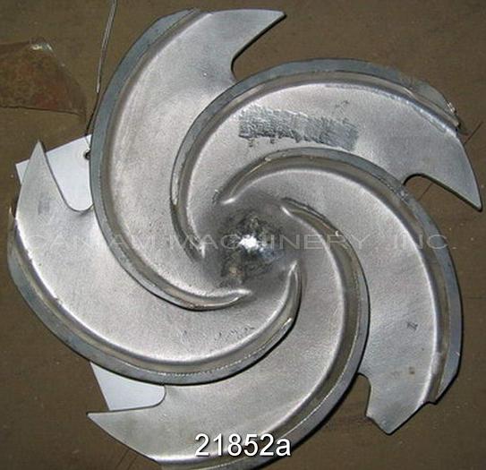 Used Goulds 3196 Impeller, 9.75", 5-Vane, Casting No.: 53972 (For 2x3x13 Pump) #21852