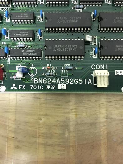 Used Mitsubishi, FX701C, PC Board, S/N-BN624A592G51A