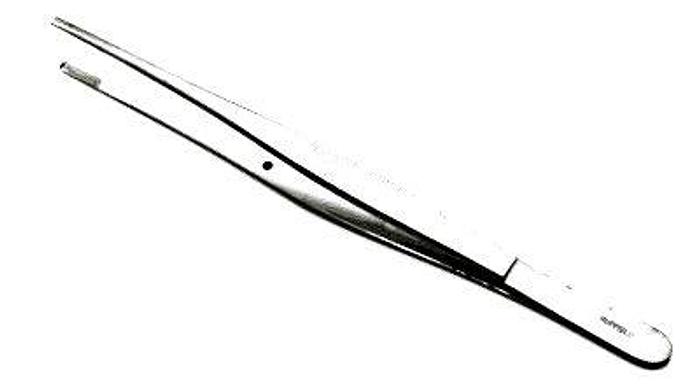 Used Forceps Tissue Dissecting Fine Point 3 in 4 Teeth Stille-Barraya 200mm AESCULAP BD726R