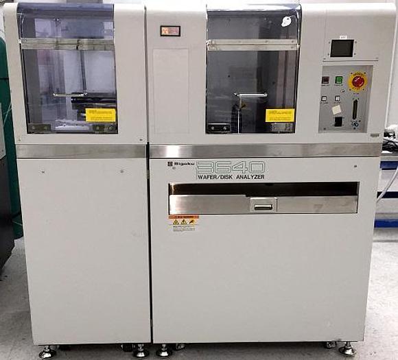 Used RIGAKU 3640 Xray Fluorescence Wafer/Disk Analyzer