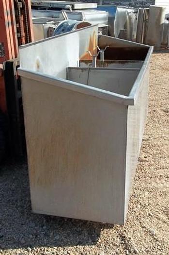 Used Stainless Steel Vat w/ 3 Compartments