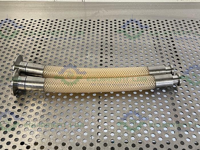 Used Pure Fit  12" Silicone Hose w/ 3/4" Sanitary Fitting to 1" Sanitary Fitting