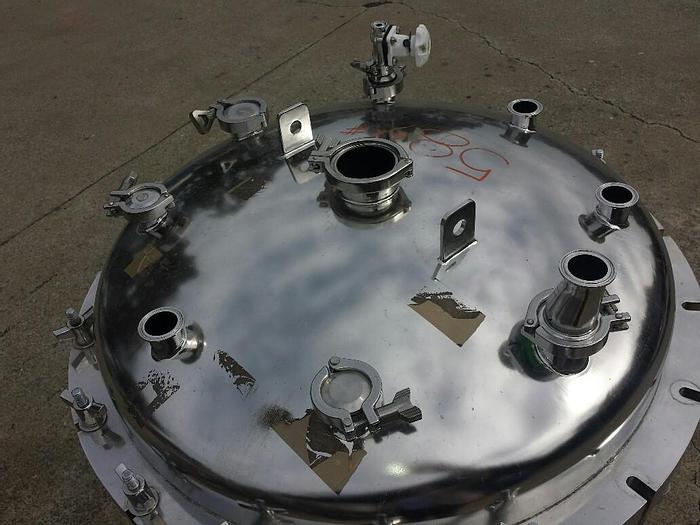 Used Reactor, 125 Gallon, S/st, Jkt, 45 PSI, Alloy Prod, #C739648