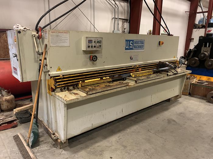 Used U.S. INDUSTRIAL MACHINERY SHEAR, MODEL US 1025 10' X .25