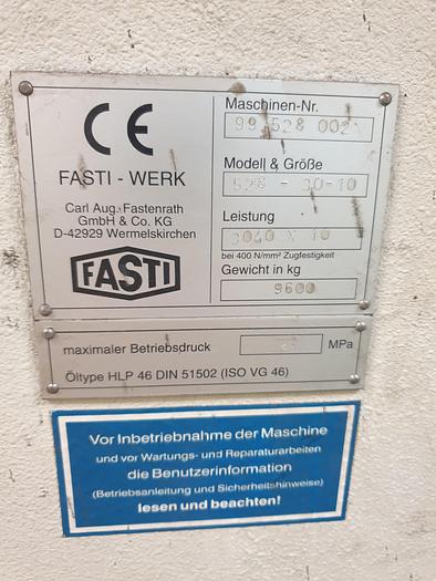 Gebraucht Hydraulische Tafelschere Fasti 528-30-10