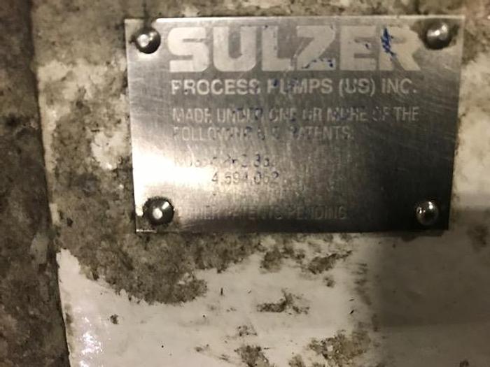 Used AHLSTROM / SULZER MODEL APT33-10 CENTRIFUGAL PUMP 500GPM S/S