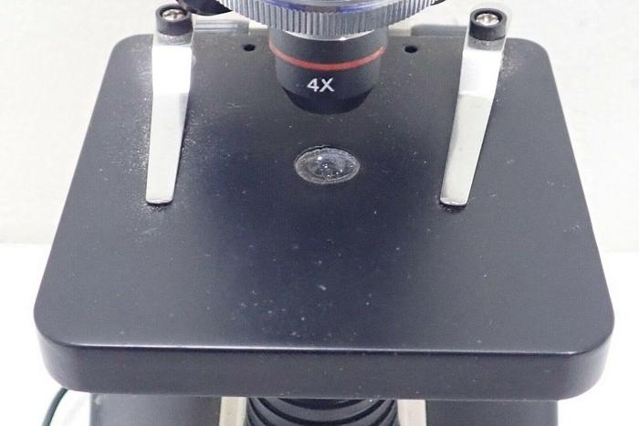 Used Ken-A-Vision Model T-1201C Monocular Microscope w/ 3 Objectives 4x, 10x, 40x