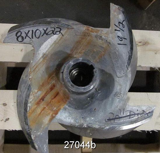Used Goulds 3175 Goulds 3175, 8X10X22,   19 1/2" Diameter Impeller, Stainless Steel Impeller, Casting No. 56192. #27044