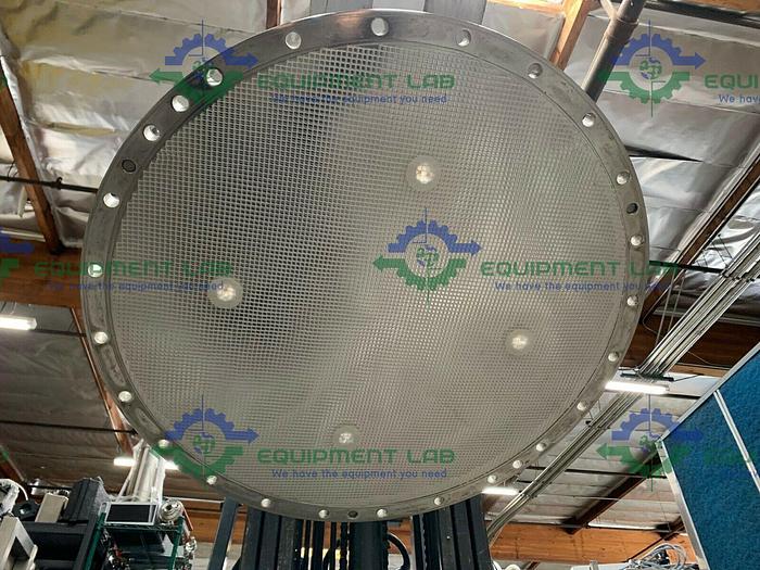 Used Stainless Steel 800mm x 200mm Chromatography Column w/ Micron Filter Mesh 45 PSI