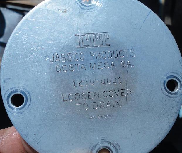 Used Pump, Positive, Jabsco, Mdl 12701-0001, S/st, 1 HP, 1" #S739594