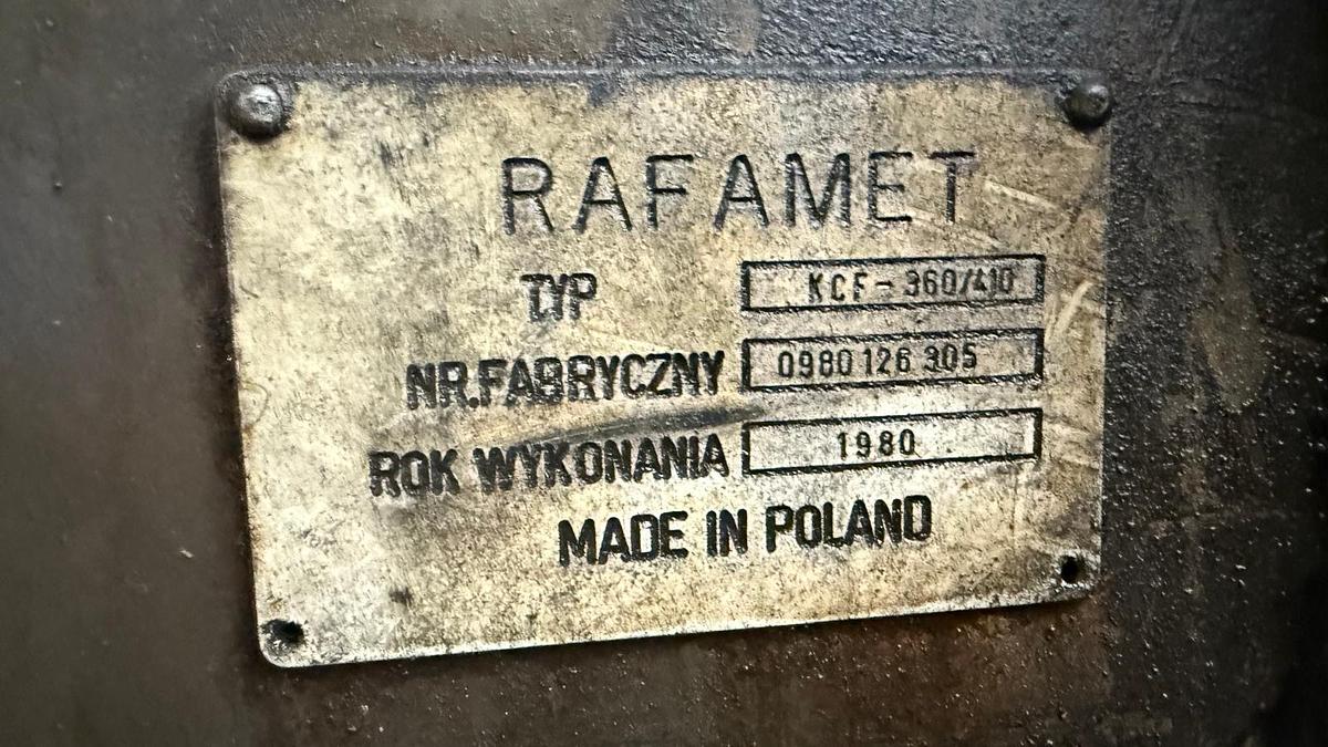 Used Tokarka karuzelowa RAFAMET KCF 360/410 