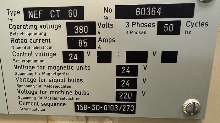 Used GILDEMEISTER CT NEF 60