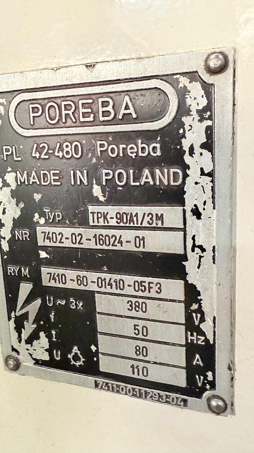 Used Tokarka Poręba TPK 90A1 / 3000