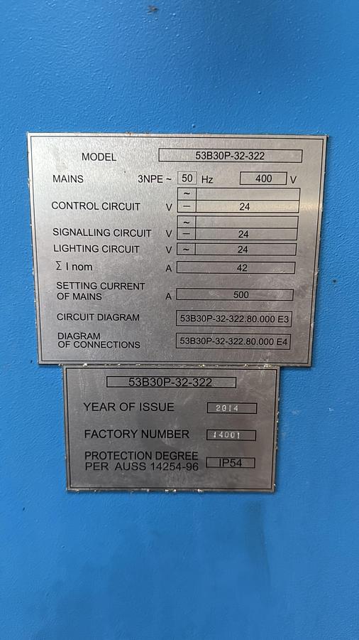 Used Frezarka do kół zębatych Vistan 53B30P
