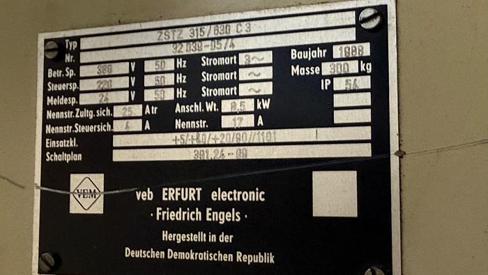 Used Szlifierka do kół zębatych ZSTZ 630 C 3 P