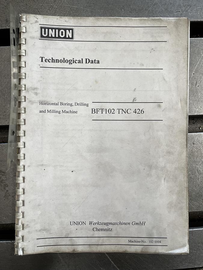 Used Wytaczarka UNION BFT 102 TNC