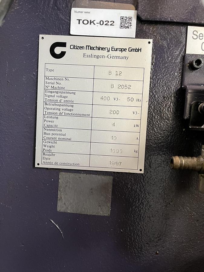 Used Citizen Cinkom B12 z podajnikiem 