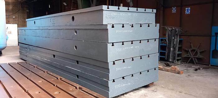 Used Płyty montażowe z rowkami teowymi