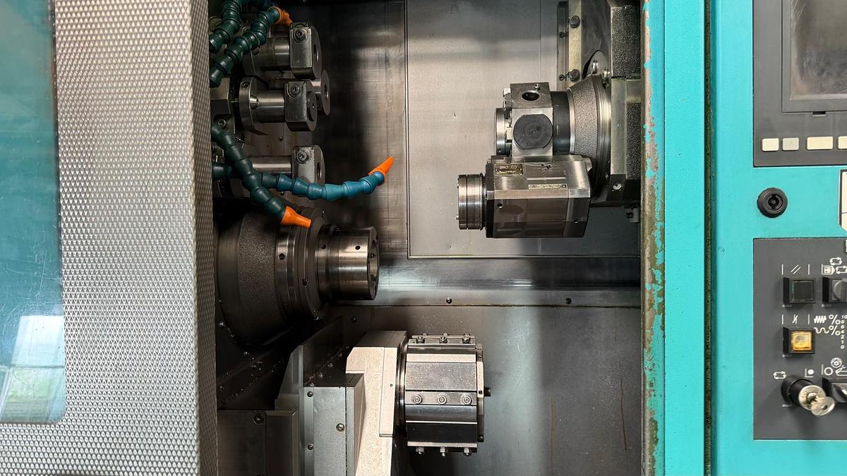 Used Tokarka CNC INDEX ABC  z podajnikiem pręta 