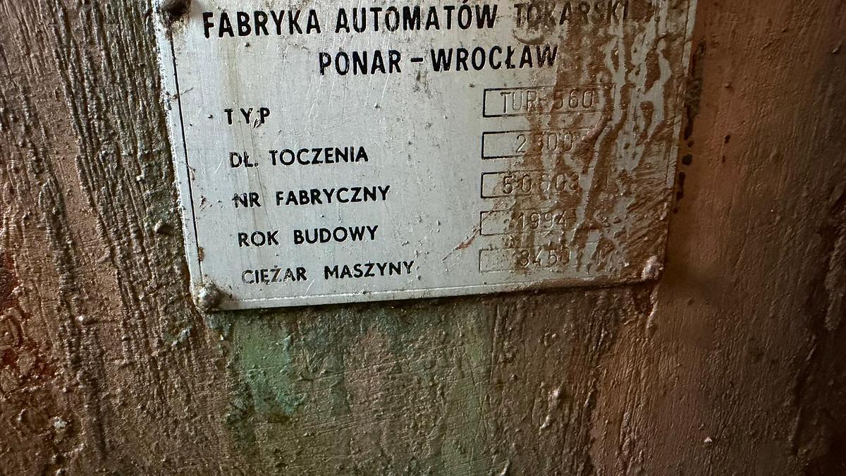 Used Tokarka FAT TUR 560 / 2500