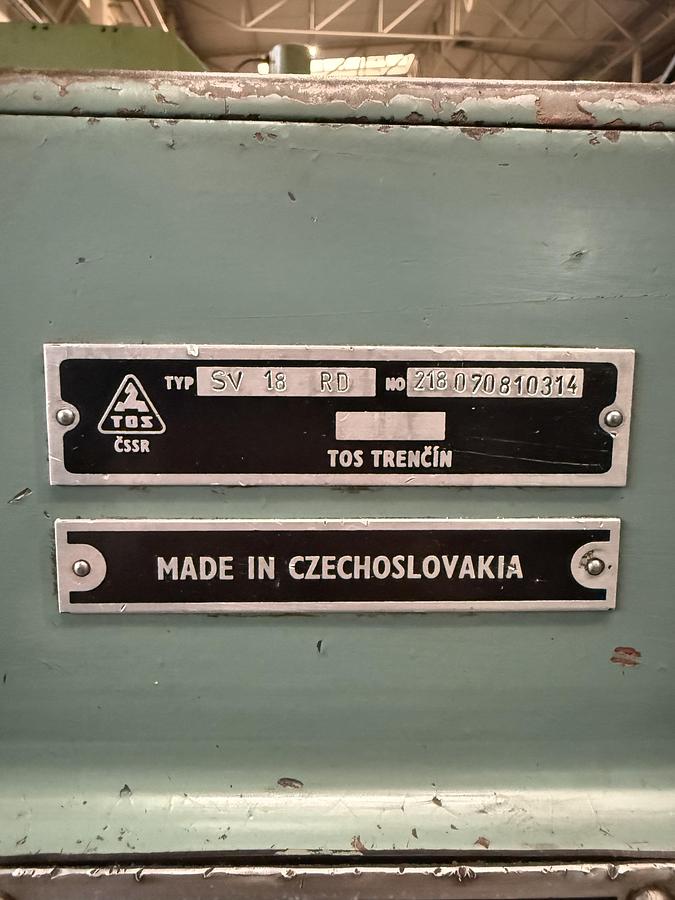 Used Tokarka TOS SV 18 RD / 750