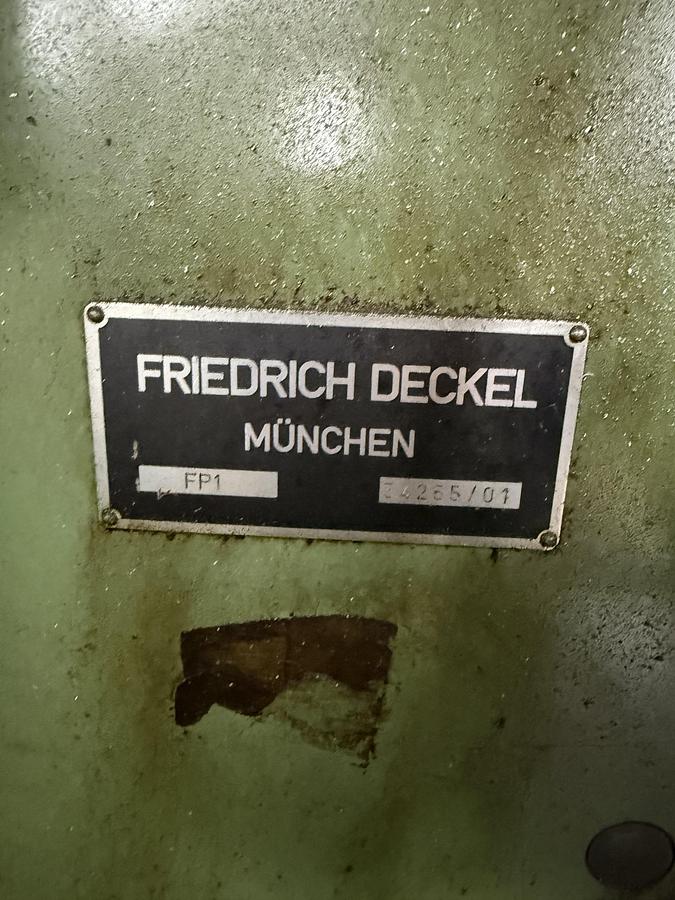 Used Frezarka narzędziowa FRIEDRICH DECKEL MUNCHEN FP 1