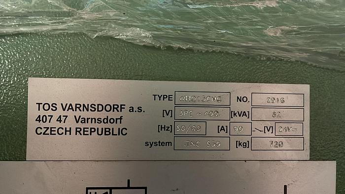 Used Wytaczarka TOS VARNSDORF WHQ 13 CNC 