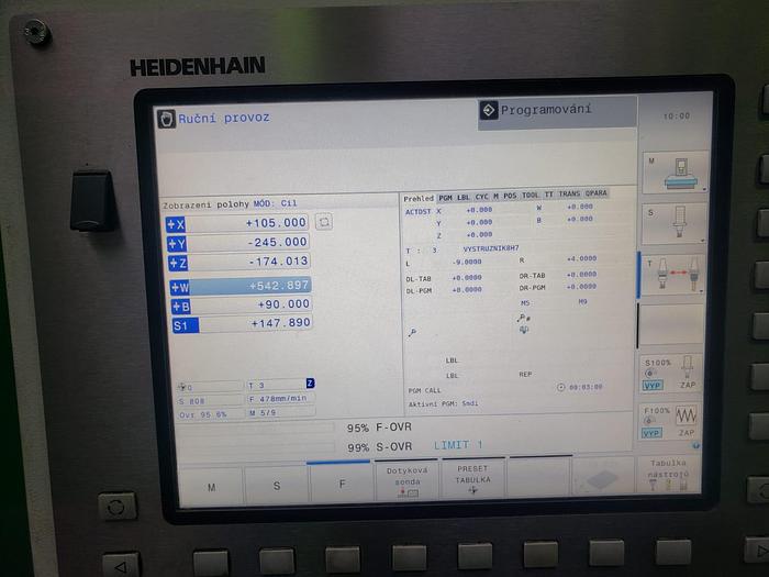 Used Wytaczarka TOS VARNSDORF WH 10 NC CNC 