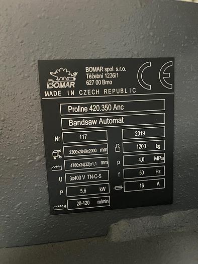 Used Piła taśmowa Bomar Proline 420.350 ANC 