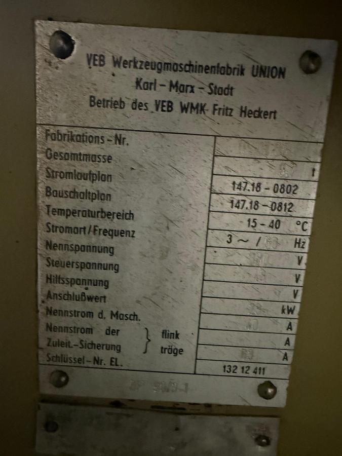 Used Wytaczarka Union BFT 90