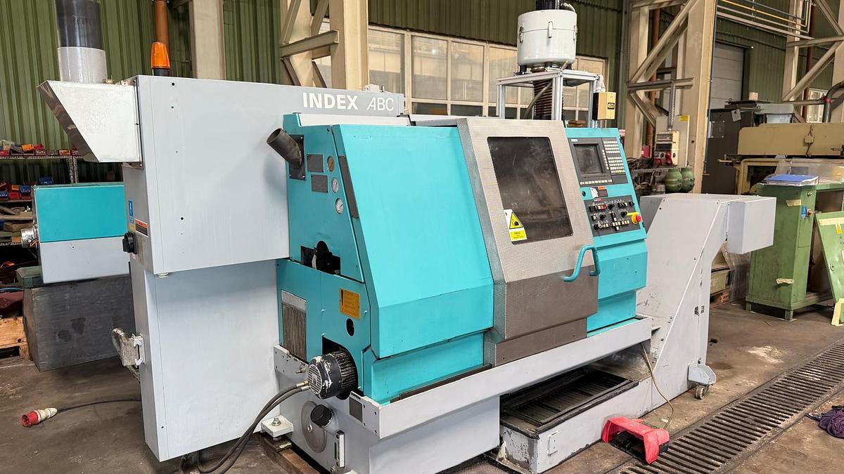 Used Tokarka CNC INDEX ABC  z podajnikiem pręta 