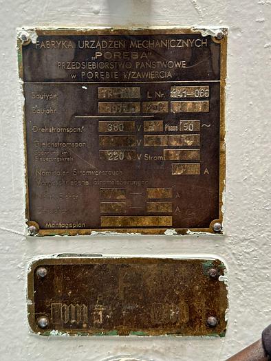 Used Tokarka PORĘBA TR 100 C