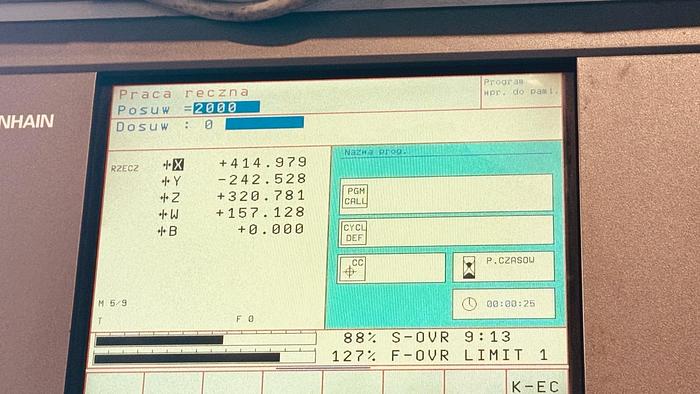 Used Wytaczarka pozioma CNC UNION BFT 110