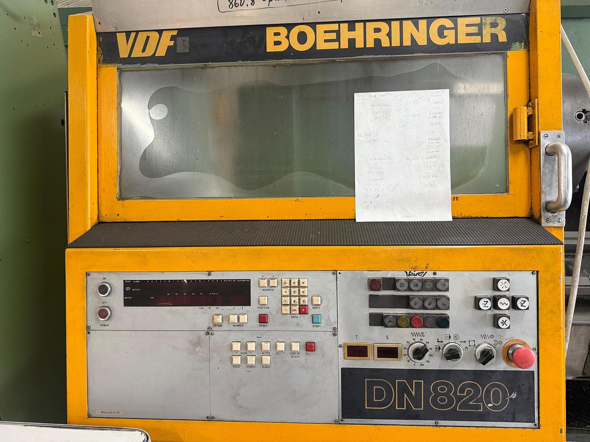 Used Tokarka CNC VDF Boehringer DN 820 - 2 