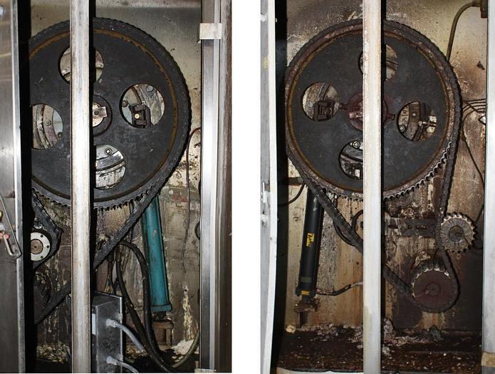 Used 1600# SHAFFER HORIZONTAL ROLLER BAR MIXER - S/S - JACKETED