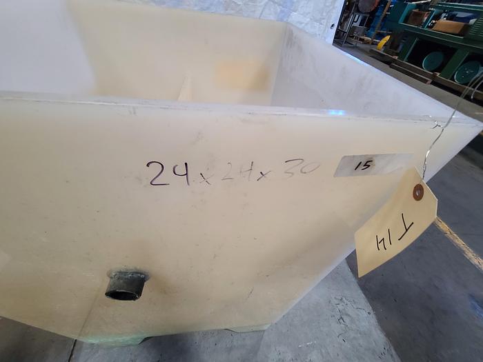 Used Polypro Tank Counter Flow Rinse side and bottom support 70" x 28" x 29" Removable Partition - LARRY PLEASE CHECK DEMENTIONS
