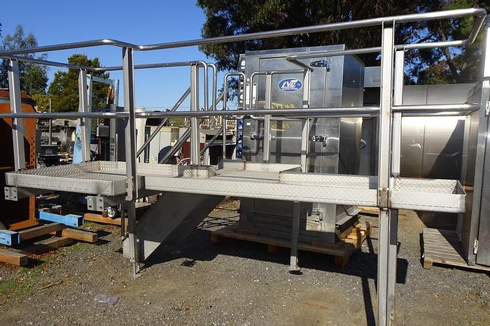 Used Mezzanine, 85" x 40" x 84", S/st, Food Grade, Stairs, #C742856