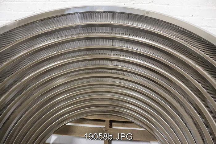 Used Bird 70 Pressure Screen Basket, .014" Slots, #19058