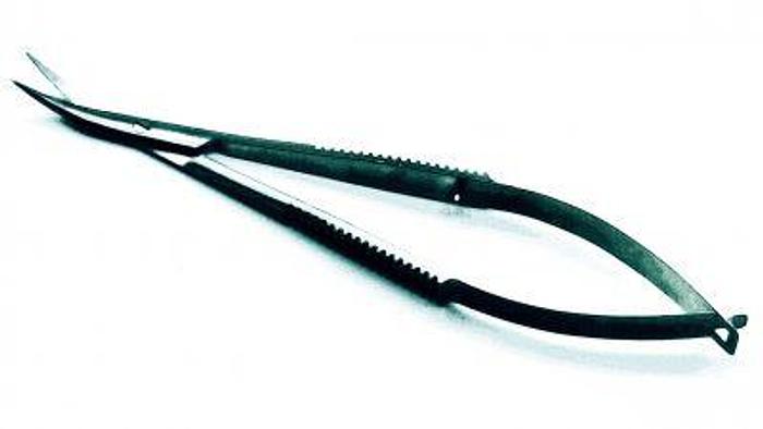 Used Ophthalmic Scissor Tenotomy Westcott Curved with Sharp Tip 110mm WEISS B1046S