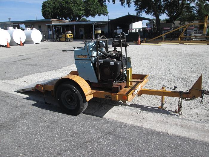 Used Target Pro 35 III Concrete Saw With Single Axle Trailer