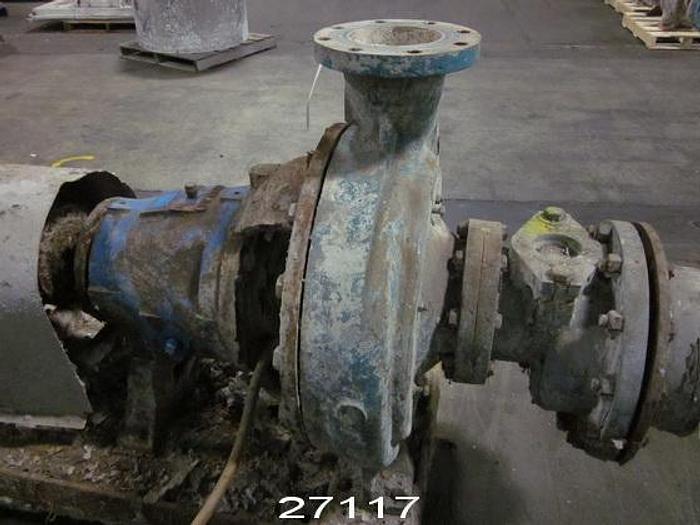 Used Goulds 3175M Pump, 6x8x22, 2/4 Vane 22" Stainless Steel Impeller, Ductile Iron Casing #27117