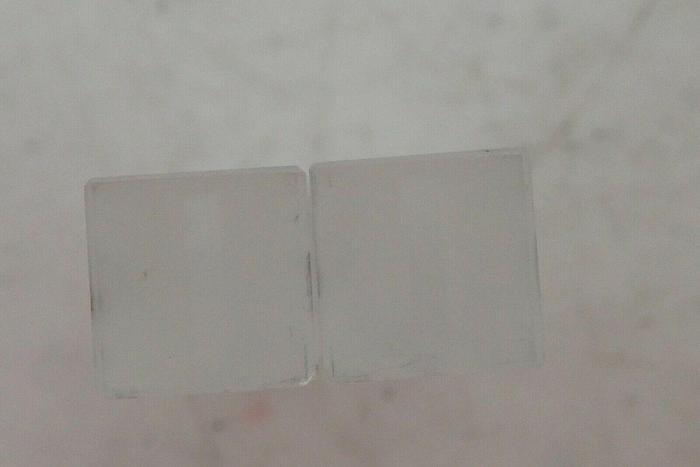 Used (2) Fisher Scientific 283 QS 1.000 14-385-928A Quartz Micro Cells Cuvettes