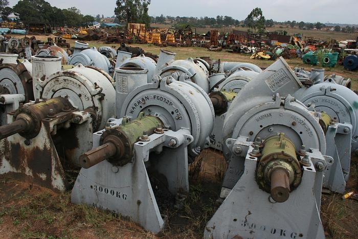 Used Warman Slurry Pump Spares